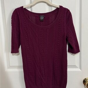 Ann Taylor Burgundy Sweater